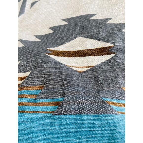 Carstens Comforter Bedding Lodge Double Twin Southwest Aztec Rustic Badlands Blu - Picture 5 of 10